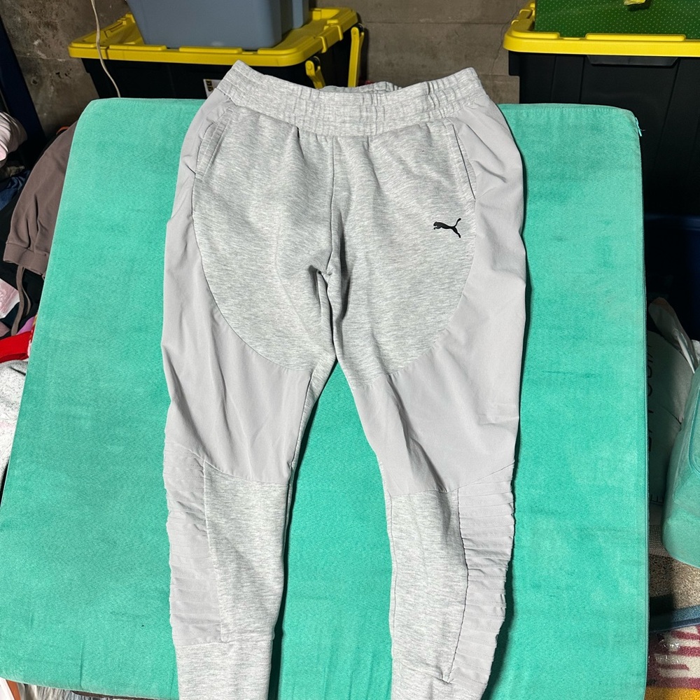 Puma Kids Light Gray Sweatpants